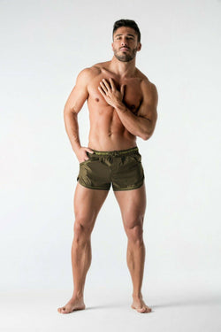 Maskulo Olive Beguard 3-pockets Swim Short thumbnail 2