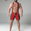 Maskulo Red Regular Rear Wrestling Singlet With Full Thigh Pads