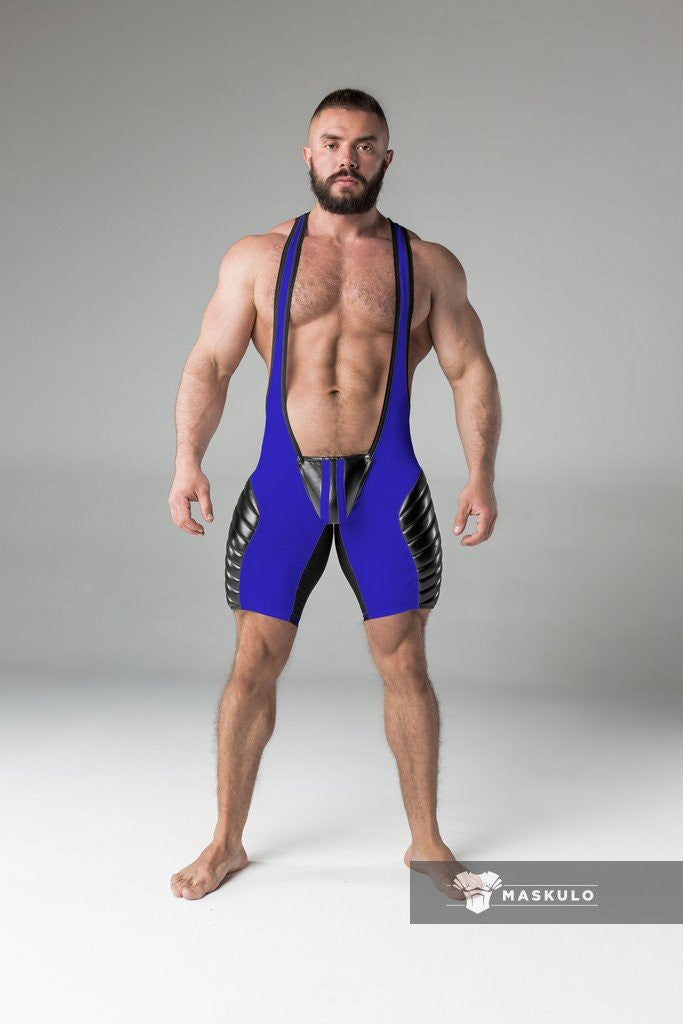 Maskulo Royal Wrestling Singlet With Full Thigh Pads