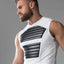 Maskulo White Armored Tank Top