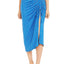 Material Girl Blue Ditsy Printed Junior's Ruched Tie Front Skirt