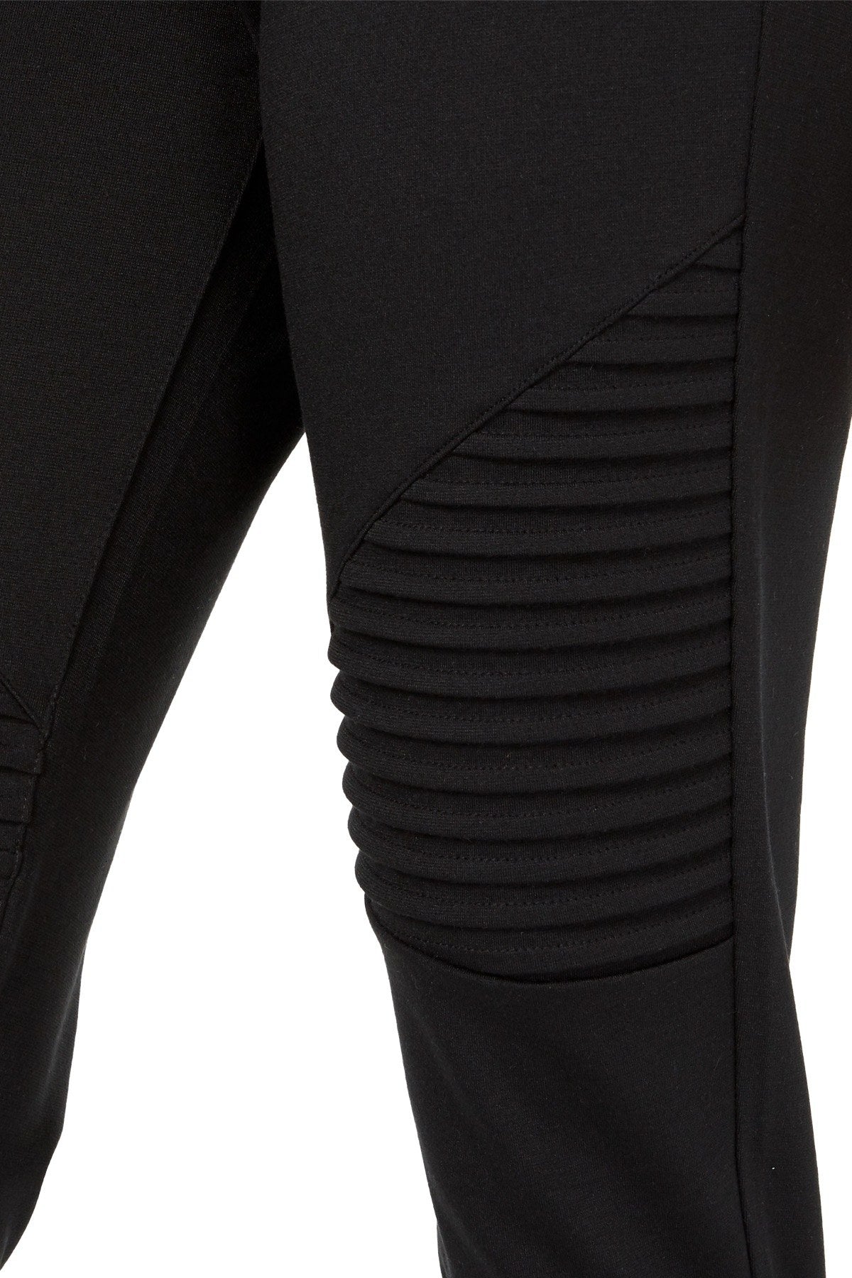 Material Girl Jet Black Junior's High Rise Moto Legging