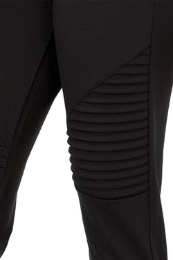 Material Girl Jet Black Junior's High Rise Moto Legging thumbnail 3