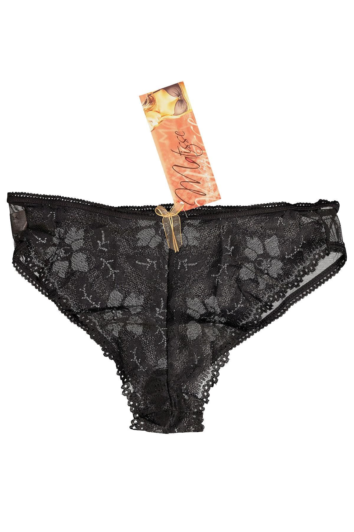 Matisse Black Lace/Mesh Brief