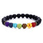 Matte Black Onyx 7-Chakra Reiki Healing Bracelet