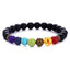 Matte Black Onyx 7-Chakra Reiki Healing Bracelet