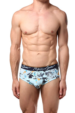 Maui and Sons Blue/Surfboards Cotton-Stretch Brief 2-Pack thumbnail 2