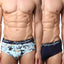 Maui and Sons Blue/Surfboards Cotton-Stretch Brief 2-Pack