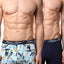 Maui and Sons Blue/Surfboards Cotton-Stretch Trunk 2-Pack