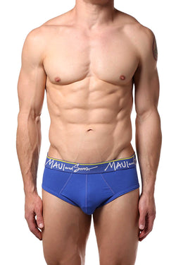 Maui and Sons Blue/Tropical-Fruits Cotton-Stretch Brief 2-Pack thumbnail 4