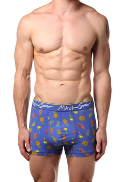 Maui and Sons Blue/Tropical-Fruits Cotton-Stretch Trunk 2-Pack thumbnail 2