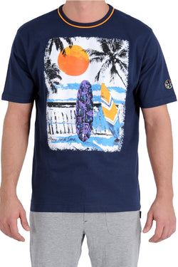 Maui and Sons Navy-Blue Surfboard Tee thumbnail 1