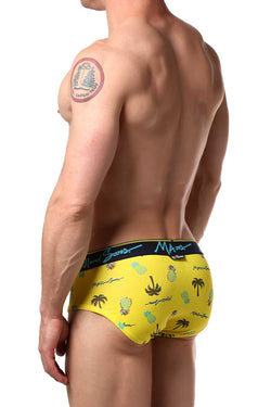 Maui and Sons Scuba-Blue/Pineapple Cotton-Stretch Brief 2-Pack thumbnail 3