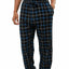 Memphis Blues Black/Blue/White Flannel Pajama Pant
