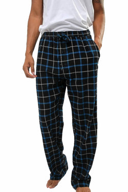 Memphis Blues Black/Blue/White Flannel Pajama Pant thumbnail 3