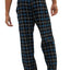Memphis Blues Black/Blue/White Flannel Pajama Pant