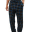 Memphis Blues Black/Blue/White Flannel Pajama Pant