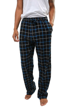 Memphis Blues Black/Blue/White Flannel Pajama Pant thumbnail 1