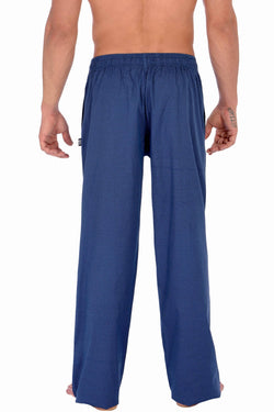 Memphis Blues Blue-Printed Cotton Woven Sleep Pant thumbnail 2