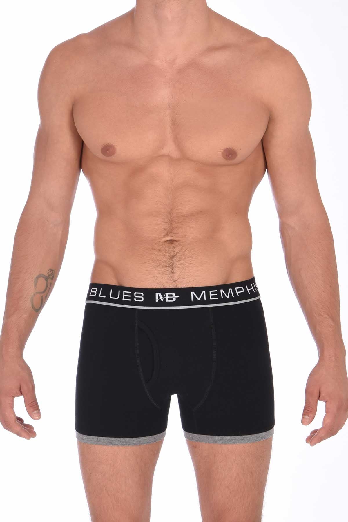 Memphis Blues Grey/Black Boxer Brief 2-Pack