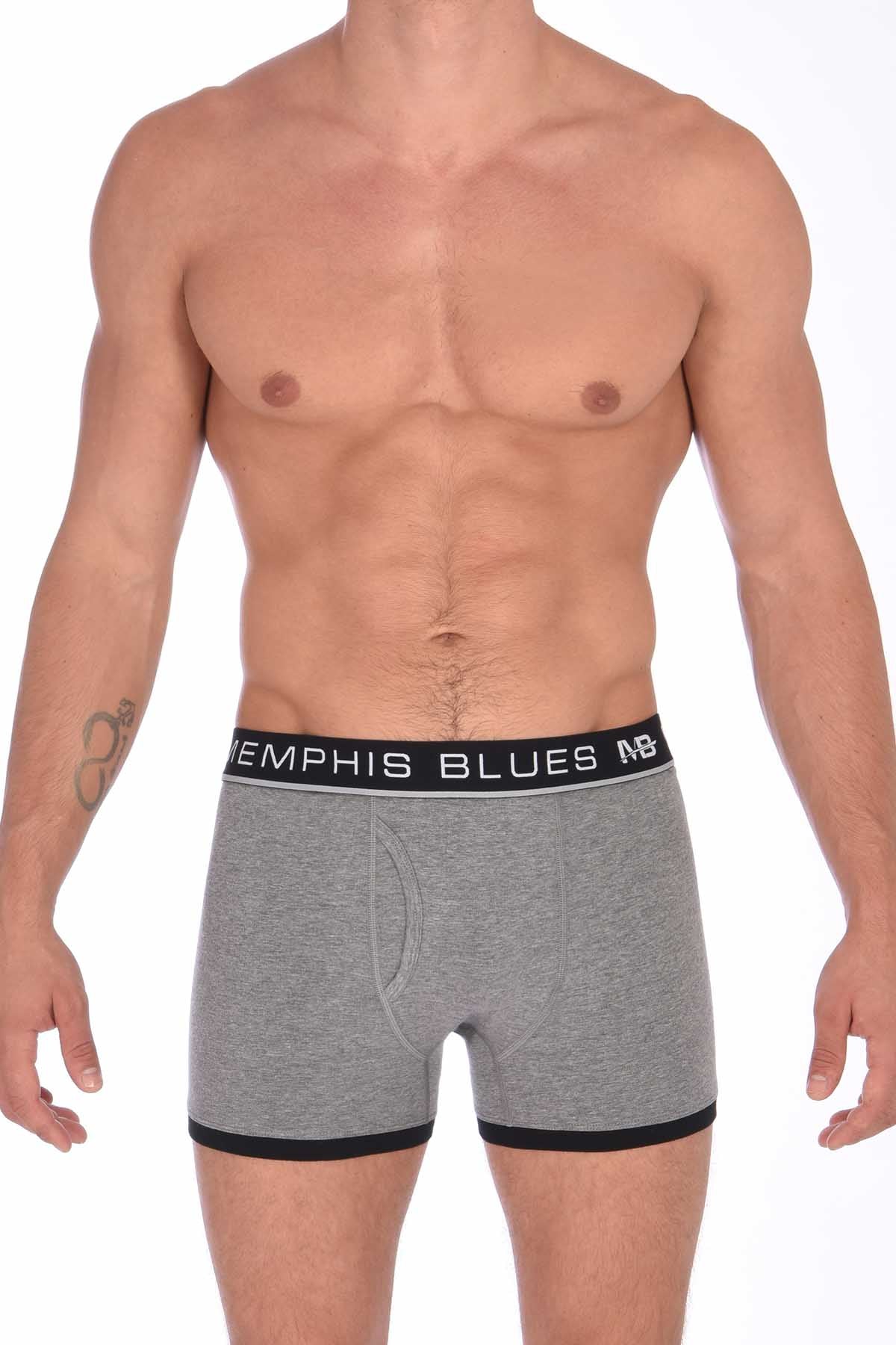 Memphis Blues Grey/Black Boxer Brief 2-Pack