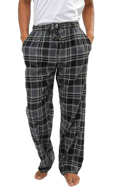 Memphis Blues Grey/Black/Sage Flannel Pajama Pant thumbnail 1