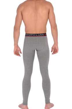 Memphis Blues Grey Cotton-Stretch Long Underwear thumbnail 3