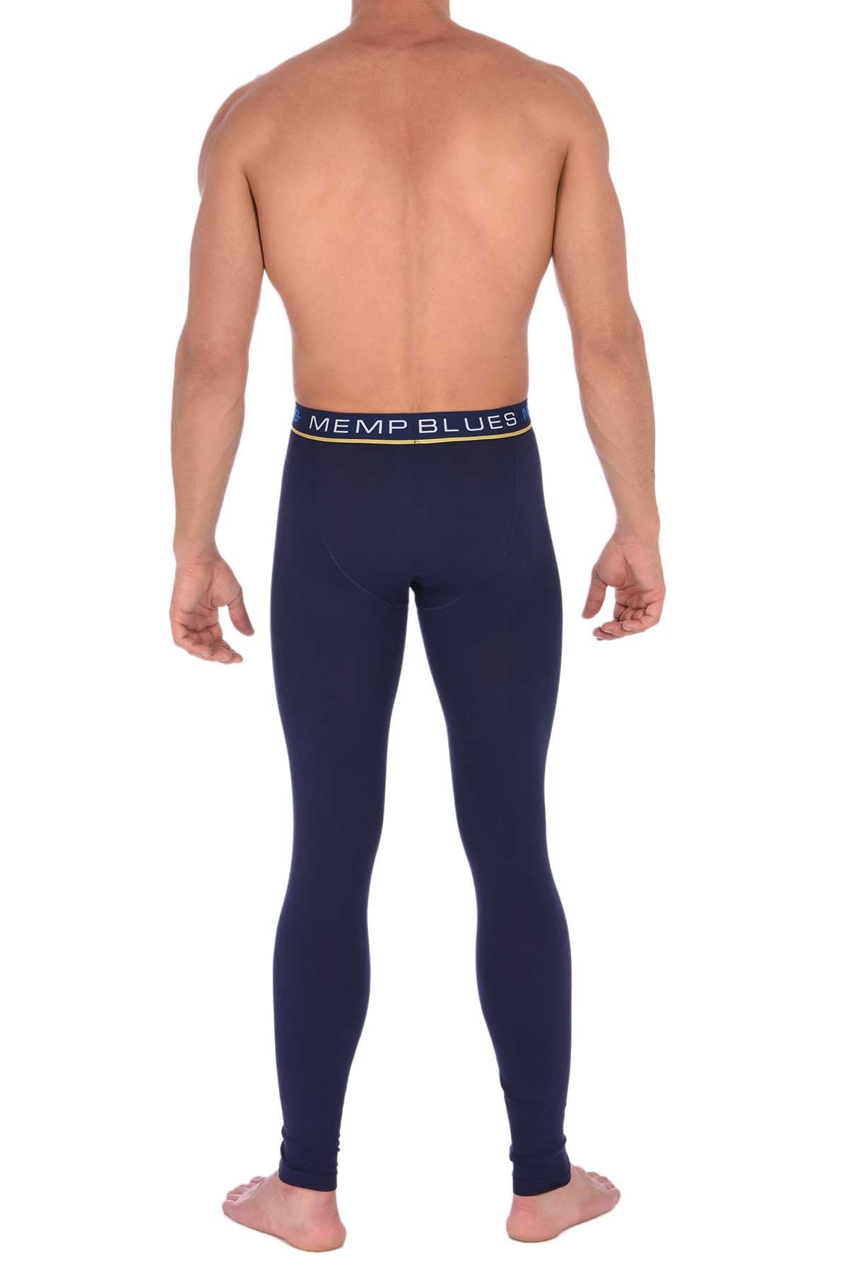 Memphis Blues Navy Cotton-Stretch Long Underwear