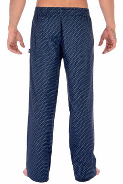 Memphis Blues Navy-Printed Cotton Woven Sleep Pant thumbnail 3