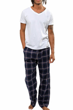 Memphis Blues Navy/Red/White Flannel Pajama Pant thumbnail 4