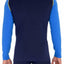Memphis Blues Royal/Navy Cotton-Stretch L/S Crew-Neck Top