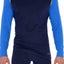 Memphis Blues Royal/Navy Cotton-Stretch L/S Crew-Neck Top