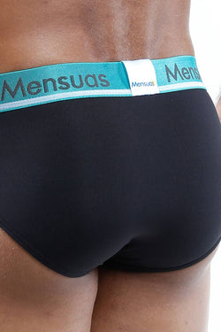 Mensuas Black/Turquoise Explosion Texture Bikini Brief thumbnail 2