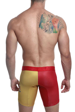 Mensuas Red/Mustard Spain Flag Long Boxer thumbnail 3
