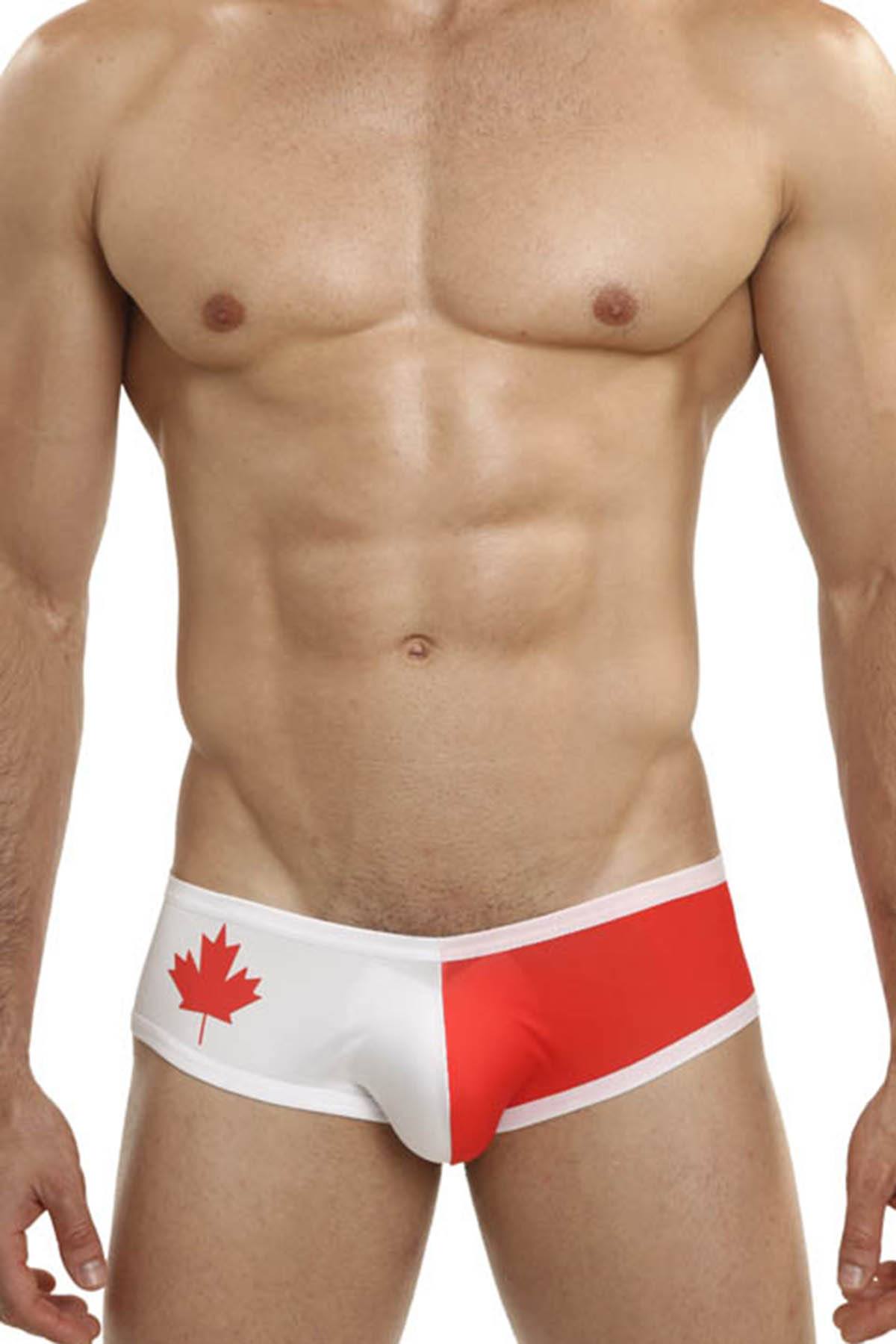 Mensuas White/Red Canada Flag Mini Trunk
