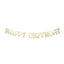 Meri Meri Gold Outline Happy Birthday Garland