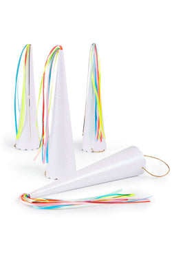 Meri Meri White Glitter Unicorn-Horn Party Hat 8-Pack thumbnail 2