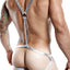Miami Jock Metallic-Silver Jock Bodysuit