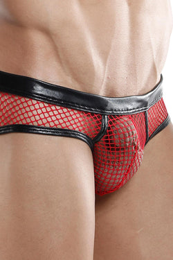 Miami Jock Red Fishnet Jock thumbnail 1