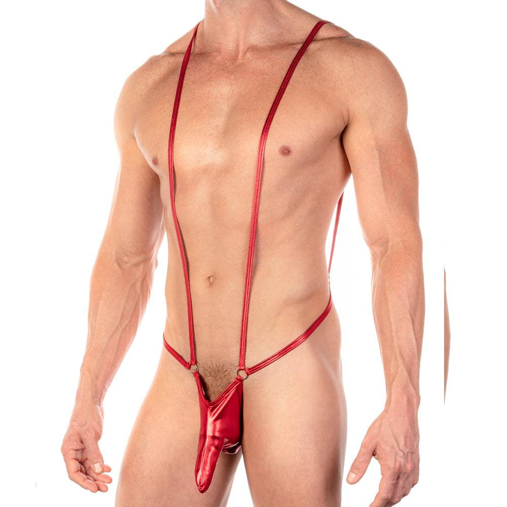 Miami Jock Red MJV021 Slim Body Suit