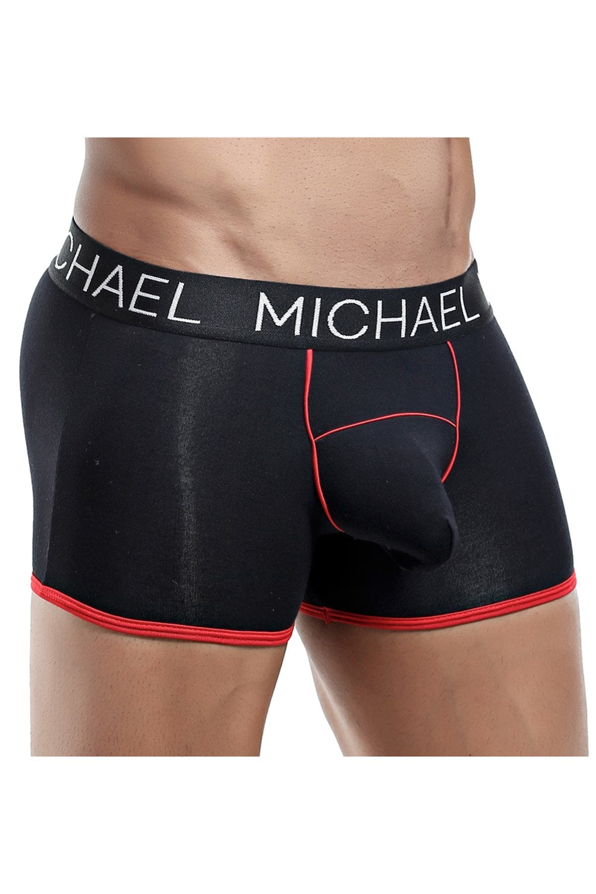 Michael Black/Red Boxer Trunk