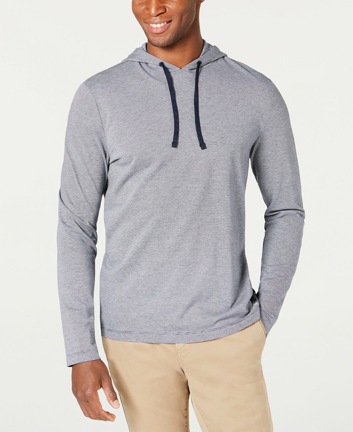 Michael Kors Birdseye Weave Hoodie T-shirt Midnight
