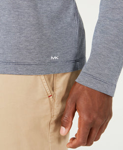 Michael Kors Birdseye Weave Hoodie T-shirt Midnight thumbnail 3