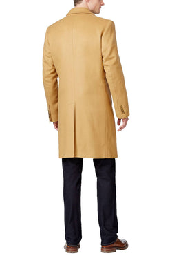 Michael Kors Camel Slim-Fit Madison Cashmere-Blend Overcoat thumbnail 3
