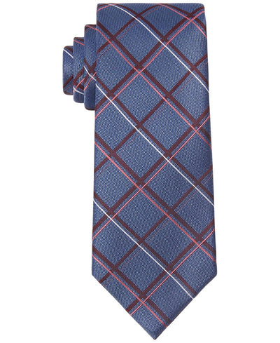 Michael Kors Classic Overlapped Grid Tie Wine