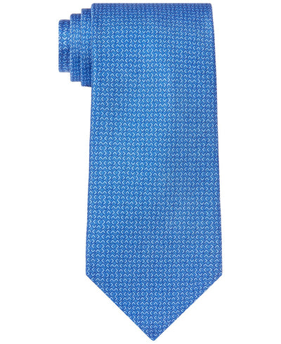 Michael Kors Classic Tonal Geo Tie Dark Blue