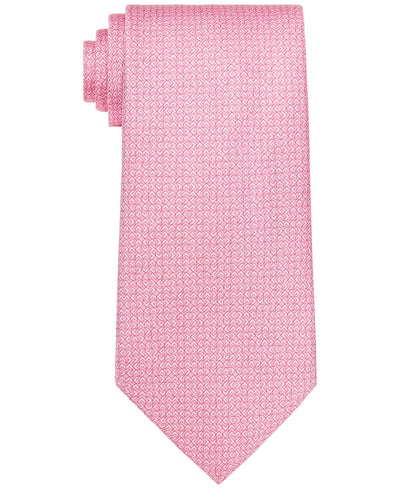 Michael Kors Classic Tonal Geo Tie Dark Pink