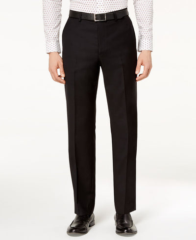 Michael Kors Classic-fit Airsoft Stretch Solid Suit Pants Black