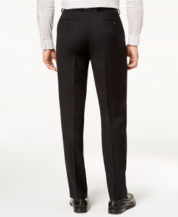 Michael Kors Classic-fit Airsoft Stretch Solid Suit Pants Black thumbnail 4