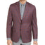 Michael Kors Classic-fit Burgundy/blue Plaid Sport Coat Berry/blue